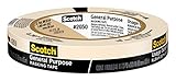 Scotch Painter's Tape 2050.75A 021200056178 Scotch Greener Masking Tape for Performance Painting, 2050-18A, 0.70-Inch by 60.1-Yards, 1 Roll, Width, Beige, 7 in