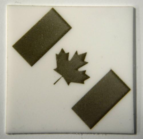 "Canadian Flag" 1" x 1" Novelty Ceramic Column Scoring Wafer
