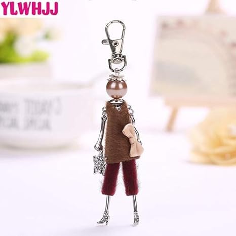 Amazon Co Jp ブランドの新しい人形の赤ちゃんかわいい女性は車のペンダント女の子手作りステートメントファッションジュエリーバッグキーチェーンのホットキーリングキーチェーン 色 Photo Color 06 ホーム キッチン