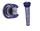 Genuine Dyson V8 and Select V7 Cordless Filter Bundle Includes Pre-Filter (96566101) and Post- Filter (96747801)