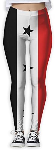 Fengyaojianzhu Syrian Flag Women's Yoga Pants Workout Leggings Capri Lightweight Leggings Free