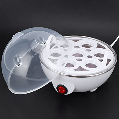 Cocedor de Huevos Eléctrico, 350 W, Mini Cocedor de Huevos Multifuncional, Vaporizador, Cazador Furtivo, Hervidor de Huevos Eléctrico para Uso en la Cocina, Cocedor de Huevos