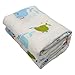 Boy and Girl 100% Cotton Swaddle Blanket, Cute Baby Bamboo Muslin Blankets for Large Size 47 x 47 inches (Summer Tale)