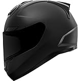 GDM Duke Helmets DK-346 Full Face Motorcycle Helmet (Matte Black, Large)