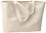 Joe's USA Jumbo Tote Bag a Sturdy 10-ounce Cotton Oversized Tote Bag
