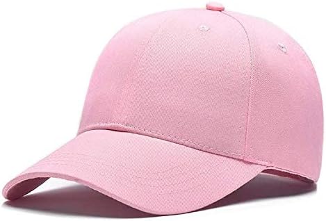 Unisex Cool Cotton Embroidery Plain Sports Tennis Baseball Cap (Pink)