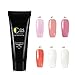 Saint-Acior 6pcs Poly Nail Gel Kit Nail Extension Builder False Nail Tips Top and Base Coat Decoration Kit