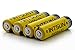 Intsun® 4pcs 3.7V 18650 3400mah Rechargeable Li-ion Battery with PCB for LED Flashlight, Headlamps, search light lamp, etc