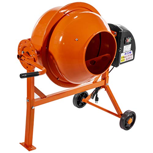 STKUSA 2-1/4 Cubic Feet Portable Electric Concrete Cement Mixer Barrow Machine Mixing mortar