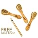 Bath Blossom Face Cleansing Brush for Facial Exfoliation - Skin Cleaning Scrub Scrubber Brush - Natural Bristles Exfoliating Face Brushes for Dry Brushing and Scrubbing - Suitable for Men and Women