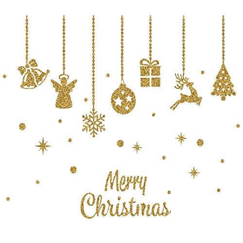 DIY pgojuni Merry Christmas Household Room Wall Sticker Mural Decor Decal Removable Wallpaper Home Decor 1PC (D)