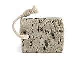 Pumice Stone for Foot Callus - Professional Grade Exfoliation for Hands, Soles, & Toes - Naturally Occurring Volcanic Rock - Eco Friendly & Non-Toxic (Square)