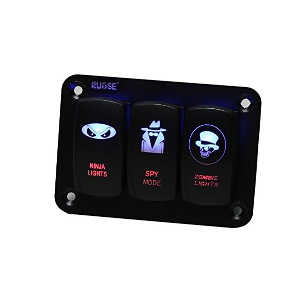 Rupse-3-Gang-Marine-Boat-Car-Switch-Panel-Blue-Red-LED-Light-5pin-On-off-Rocker-Switch-12-24V