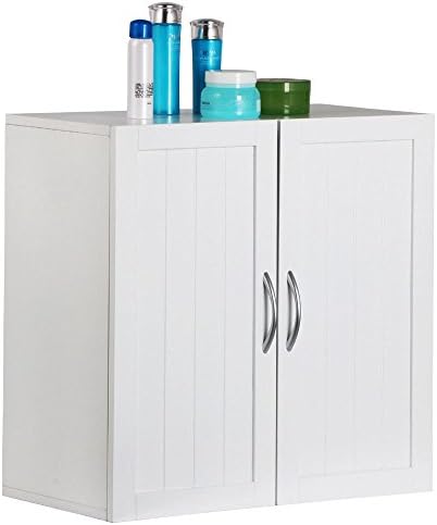 Wall Cabinet Storage Unit White Laundry Garage Organizer Bathroom Shelf Kitchen