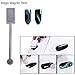 5Pcs Nail Magnet Tool Set, AKWOX Double Head Flower Design Nail Magnet Pens And Strong Magnet Stick Dotting pens For 3D Cat Eye Gel Polish Nail Art
