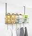 BINO 'Madison' Over-the-Door Basket with Hooks, Nickel