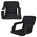 HomGarden Set of 2 Stadium Seat Chair for Bleachers Benches Grandstand Comfort Seats, 5 Reclining Custom Padded Cushion Backs Armrest Support