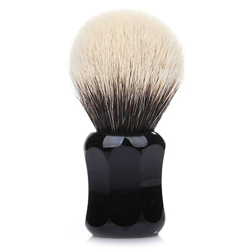 Thater 4125 Finest 2-Band Silvertip Shaving Brush - Black (KNOT: BULB)
