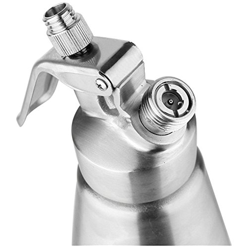ZOEMO All Metal Steel Whipped Cream Dispenser 1 Quart Professional