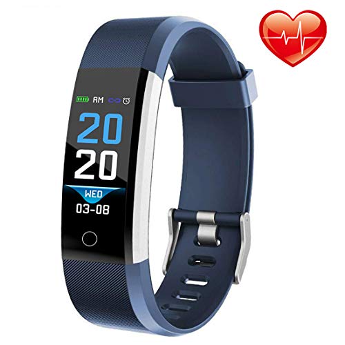 Fitness Tracker Smart Band Bracelet Watch Activity Tracker Waterproof Bluetooth Wristband with Heart Rate Monitor Pedometer Sleep Monitor Calorie Counter Blood Pressure for iPhone and Android Phones