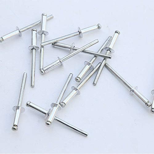 Rivets SUPERTOOL Aluminium Pop Rivets Large Flange, Open-End Dome Head Blind Rivets 2.4/3.2/4/4.8mm Pack of 50 (3.2 x 7 mm) - Image 4
