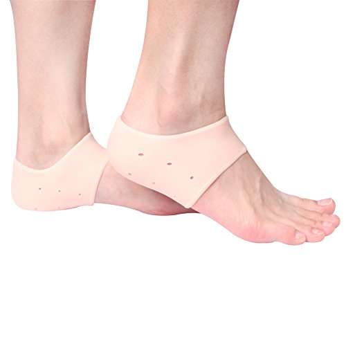 Silicone Cracked Heel Protectors Sleeve - Moisturizing Gel Feet Heel Spur Pads Socks for Relief Heel Pain & Pl