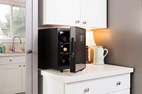 Koolatron-Urban-Series-6-Bottle-Wine-Cooler-Thermoelectric-Wine-Fridge-065-cu-ft-Freestanding-Wine-Cellar-for-Small-Kitchen-Apartment-Condo-Cottage-RV