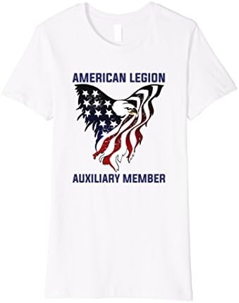 Womens Proud to Be An American Legion Auxiliary Member T-Shirt Small White