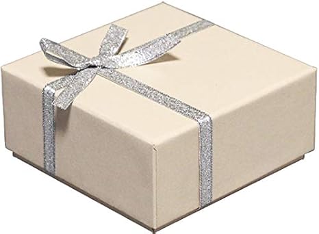 Amazon Takemeki ギフトボックス ラメベージュ Sサイズ シルバーリボン 収納ケース ボックス オンライン通販