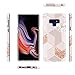 JAHOLAN Galaxy Note 9 Case Bling Glitter Sparkle Rose Gold Marble Design Slim Flexible Bumper Glossy TPU Soft Rubber Silicone Cover Phone Case for Samsung Galaxy Note 9
