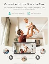 Dr.Care VistaView Smart WiFi Baby Monitor 5" HD 1080P 2K Camera App Control view 6