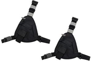 LSENG Chest Harness Shoulder Holster - Adjustable Single Radio Pouch for Motorola Radios & BAOFENG Walkie Talkies