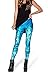 QZUnique Leggings for Women, Halloween Full-Length Printed Legging Footless Elastic Yoga Pants, Regular and Plus Size