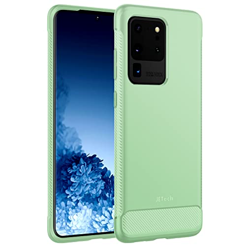 JETech Slim Fit Case for Samsung Galaxy S20 Ultra 5G (2020), Thin Phone Cover with Shock-Absorption and Carbon Fiber Design (Green)