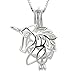 NY Jewelry Valentine's Day Theme Mix 6 Shape 925 Sterling Silver Cage Pendants, 6 Pieces (Without Chains)