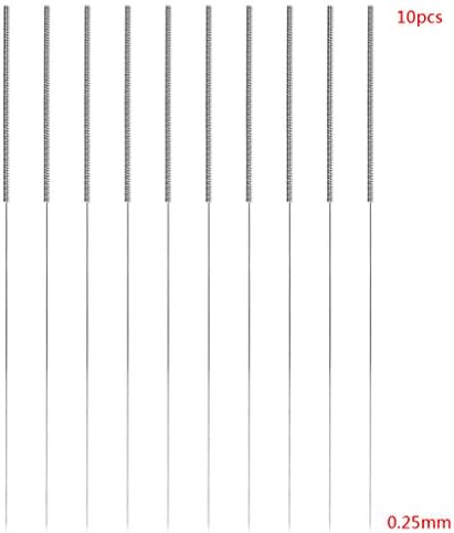 10Pcs 3D Printer Nozzle Cleaning Kit 0.4mm Needles Stainless Steel Cleaning Tool by BouT