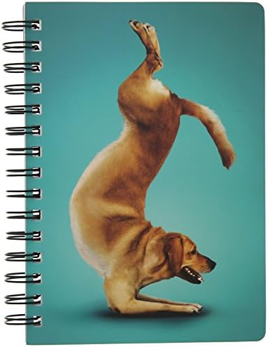 Paperworks Yoga Dogs Journal, 5.5x7.5 Blue Dog Cover