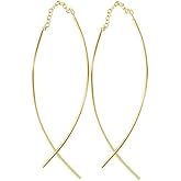 VIFE 925 Sterling Silver Dangle Chain Earrings Tassel Threader for Women Long Dangle Earrings Minimalistt