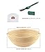 9.8 Inch Banneton Proofing Basket 4-in-1 Set with Bread Lame, Scraper and Liner, Round Brotform Bread Dough Proofing Rattan Bowl, Sourdough Baskets, Rising Crispy Crust Bread Making Shape Loaf Boules