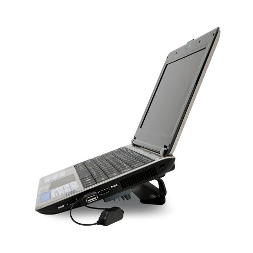 Cables Unlimted FANNBCOOL3 MiniFit Slate Grey Metal Netbook Cooler with Fan