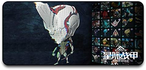 GUOFENG Game War Mouse Pad Warframe Star Wars Oversized Padded Seam Around Laptop Desk Mat 700 * 300 * 3mm Keyboard Desk Pad