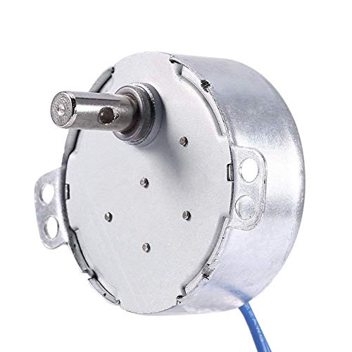 Synchronous Synchron Motor Electric Synchron Motor Turntable Motor Cup Turner Motor 110V 100-127VAC 50/60 Hz 4W 2.5-3RPM/MIN CCW/CW Direction for Hand-Made, School Project, Model or Guide Motor (4PCS)
