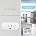AMPLER Wifi Smart Plug Mini Multi-function Outlet Work with Amazon Alexa and Google Assistant (16A, 1 Pack)