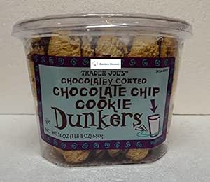 Trader Joe's Chocolatey Coated Chocolate Chip Cookie Dunkers - 24oz Two Tub Pack