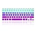 TOP CASE Faded Ombre Series Light Blue & Purple Silicone Keyboard Cover Skin Compatible with MacBook Air 11