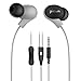 Picun S2 In-ear Earbud Headphones with Hifi,3.5mm Jack and Remote Mic Earphones for Samsung /iphone/Sony (Gray)