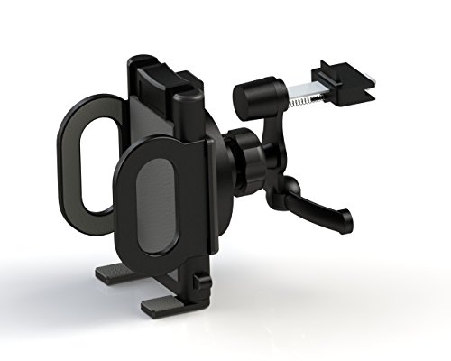 Car Mount, Attom Tech Car vent Cell phone Holder Mount Stand Cradle with Kickstand, 360 Deg Rotatable Joint Fits iPhone X 8 7 Plus 6S 6 5s 5 SE, Galaxy S8 S7 S6 Edge, Note 8 5 4 2 and Mini Tablets