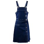 Anna-Kaci Womens 90s Fashion Adjustable Strap Denim Jean Overall Dress www.denim.fit