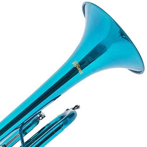 5 Mendini+Blue+Lacquer+Brass+Trumpet