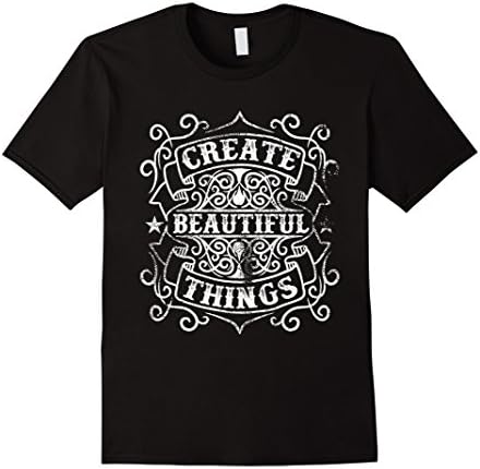 Mens Create Beautiful Things T-Sirt XL Black